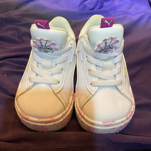 Baskets Puma Baby girls LIKE NEW ! white and pink 4.0 - Picture 7 of 9